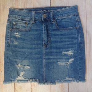 American Eagle HI Rise mini Jean short
